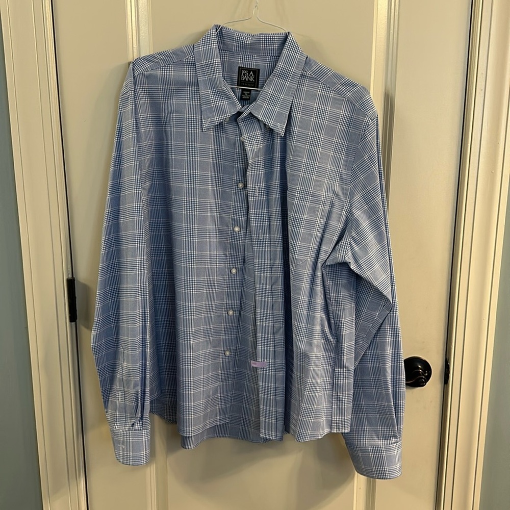 Jos A Banks Travel Dress Shirt Slim Fit Size XXL